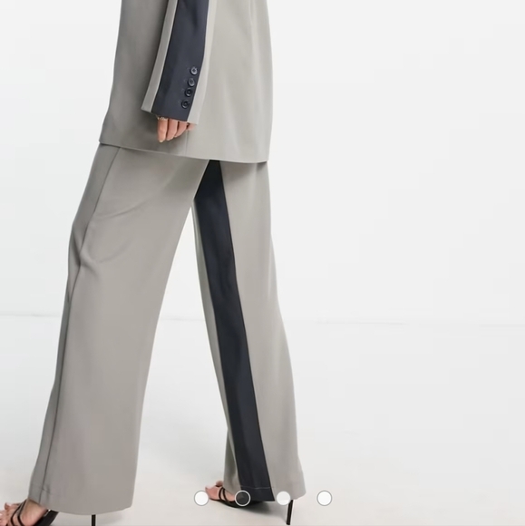 4th & Reckless mix color block pants in gray Sz S - Picture 2 of 11